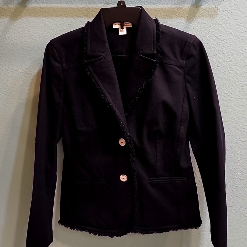 St. John Sport Blazer Black Petite